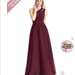 Azazie Bridesmaid Dress, Cabernet